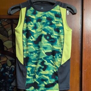 Champion Kids Rashguard - Green Camo and Black